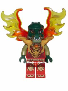 LEGO Minifigure-Cragger - Armor Breastplate, Flame Wings-Legends of Chima-LOC150-Creative Brick Builders